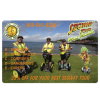 Segway Driver’s License – souvenir from Lahaina, Maui, Hawaii Red