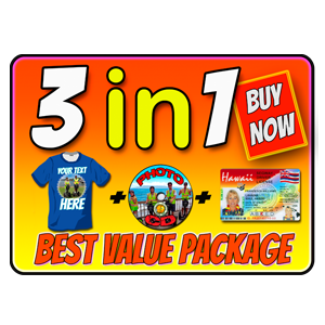 Best Value Package - Photos, T-Shirt and Driver's licence