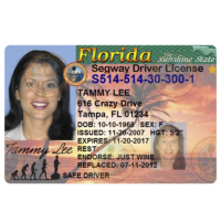 Segway Driver’s License – souvenir from Lahaina, Maui, Hawaii Red