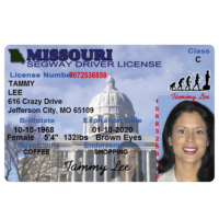 Segway Driver’s License – souvenir from Lahaina, Maui, Hawaii Red
