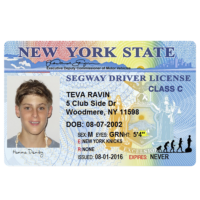 Segway Driver’s License – souvenir from Lahaina, Maui, Hawaii Red