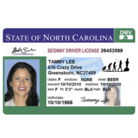Segway Driver’s License – souvenir from Lahaina, Maui, Hawaii Red