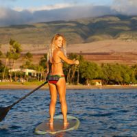 Surf instructor Tara Angioletti