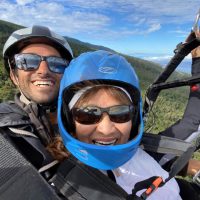 Girl Enjoying Paragliding